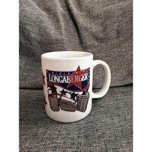 Longaberger Basket USA Flag Star Spangled Coffee Mug Cup